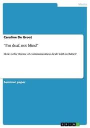 Cover von I'm deaf, not blind