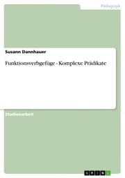 Cover von Funktionsverbgefüge - Komplexe Prädikate