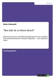 Cover von 'Was hält Sie in Ihrem Beruf?'