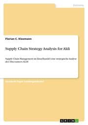 Cover von Supply Chain Strategy Analysis for Aldi