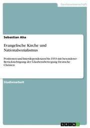 Cover von Evangelische Kirche und Nationalsozialismus