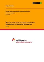 Cover von Winners and Losers of Lisbon and Further Possibilities of European Integration