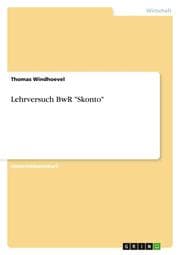 Cover von Lehrversuch BwR 'Skonto'