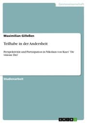 Cover von Teilhabe in der Andersheit