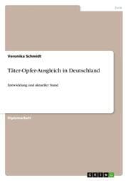Cover von Täter-Opfer-Ausgleich in Deutschland
