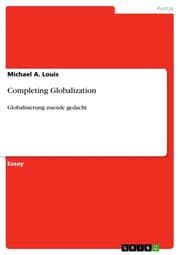 Cover von Completing Globalization