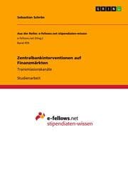 Cover von Zentralbankinterventionen auf Finanzmärkten