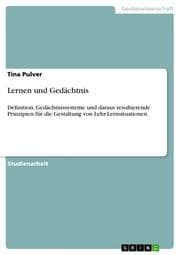 Cover von Lernen und Gedächtnis