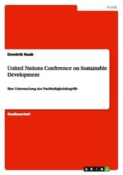 Cover von United Nations Conference on Sustainable Development
