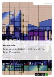 Cover von Lean Administration - Instrumente des Lean Production für das schlanke Office 201Sharp