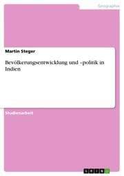 Cover von Bevölkerungsentwicklung und -politik in Indien