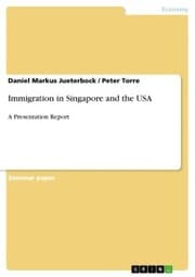 Cover von Immigration in Singapore and the USA