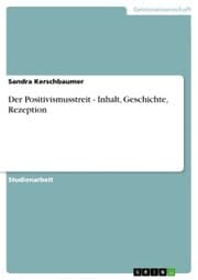 Cover von Der Positivismusstreit - Inhalt, Geschichte, Rezeption