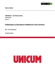 Cover von Fallbeispiel zu Bourdieus Feldtheorie: Paul Verlaine