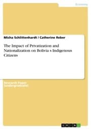 Cover von The Impact of Privatization and Nationalization on Bolivia¿s Indigenous Citizens