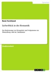 Cover von Liebesblick in der Romantik