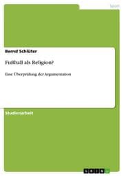 Cover von Fußball als Religion?