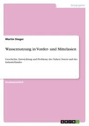 Cover von Wassernutzung in Vorder- und Mittelasien