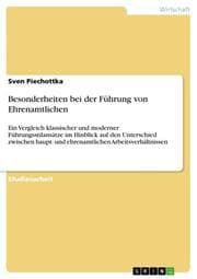 Cover von Besonderheiten bei der Führung von Ehrenamtlichen