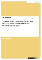 Cover von Doppelhedging von Rohstoffrisiken in KMU: Gefahren einer fehlerhaften Absicherungsstrategie