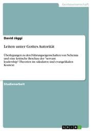 Cover von Leiten unter Gottes Autorität