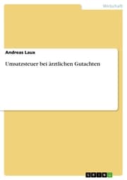 Cover von Umsatzsteuer bei ärztlichen Gutachten