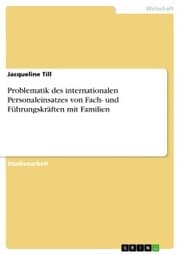 Cover von Problematik des internationalen Personaleinsatzes von Fach- und Führungskräften mit Familien