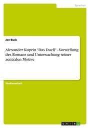 Cover von Alexander Kuprin 'Das Duell' - Vorstellung des Romans und Untersuchung seiner zentralen Motive