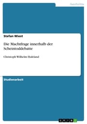 Cover von Die Machtfrage innerhalb der Scheintoddebatte
