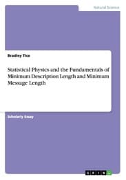 Cover von Statistical Physics and the Fundamentals of Minimum Description Length and Minimum Message Length