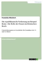 Cover von Die republikanische Verfassung am Beispiel Roms - Die Rolle der Frauen im Römischen Reich