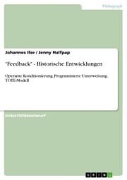 Cover von 'Feedback' - Historische Entwicklungen