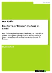 Cover von Italo Calvinos 'Palomar'. Das Werk als Roman