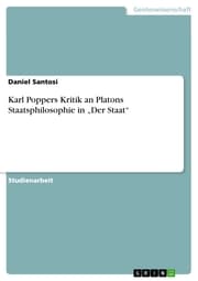 Cover von Karl Poppers Kritik an Platons Staatsphilosophie in 'Der Staat'