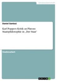 Cover von Karl Poppers Kritik an Platons Staatsphilosophie in Der Staat