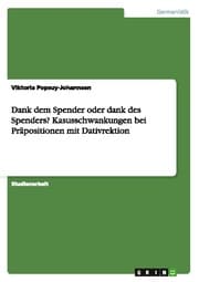 Cover von Dank dem Spender oder dank des Spenders? Kasusschwankungen bei Präpositionen mit Dativrektion
