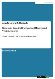 Cover von Krise und Ruin im Briefwechsel Hildebrand Veckinchusens