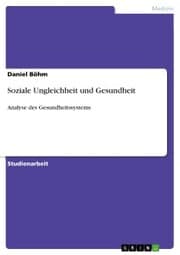 Cover von Soziale Ungleichheit und Gesundheit