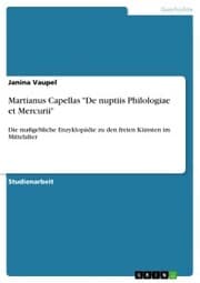 Cover von Martianus Capellas 'De nuptiis Philologiae et Mercurii'