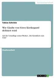 Cover von Wie Glaube von Sören Kierkegaard definiert wird