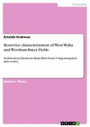 Cover von Reservior characterization of West Waha and Worsham-Bayer Fields