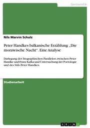Cover von Peter Handkes balkanische Erzählung Die morawische Nacht. Eine Analyse