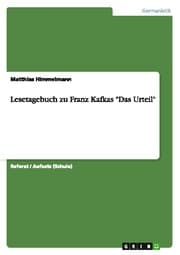 Cover von Lesetagebuch zu Franz Kafkas 'Das Urteil'