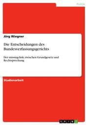 Cover von Die Entscheidungen des Bundesverfassungsgerichts