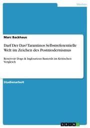 Cover von Tarantinos Selbstreferentielle Welt im Zeichen des Postmodernismus