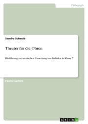 Cover von Theater für die Ohren