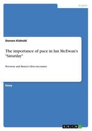Cover von The importance of pace in Ian McEwans 'Saturday'