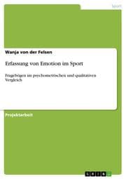 Cover von Erfassung von Emotion im Sport