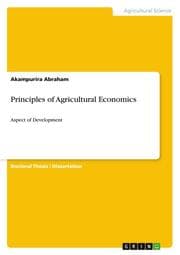 Cover von Principles of Agricultural Economics