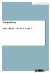 Cover von Post-Demokratie nach Crouch